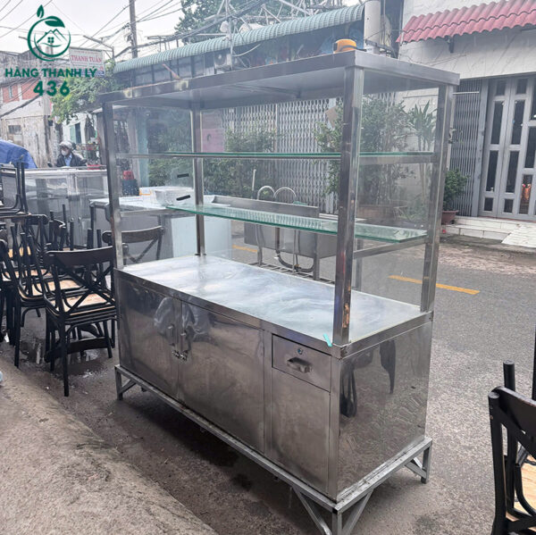 tu ban hang inox cu dai 1m6 2