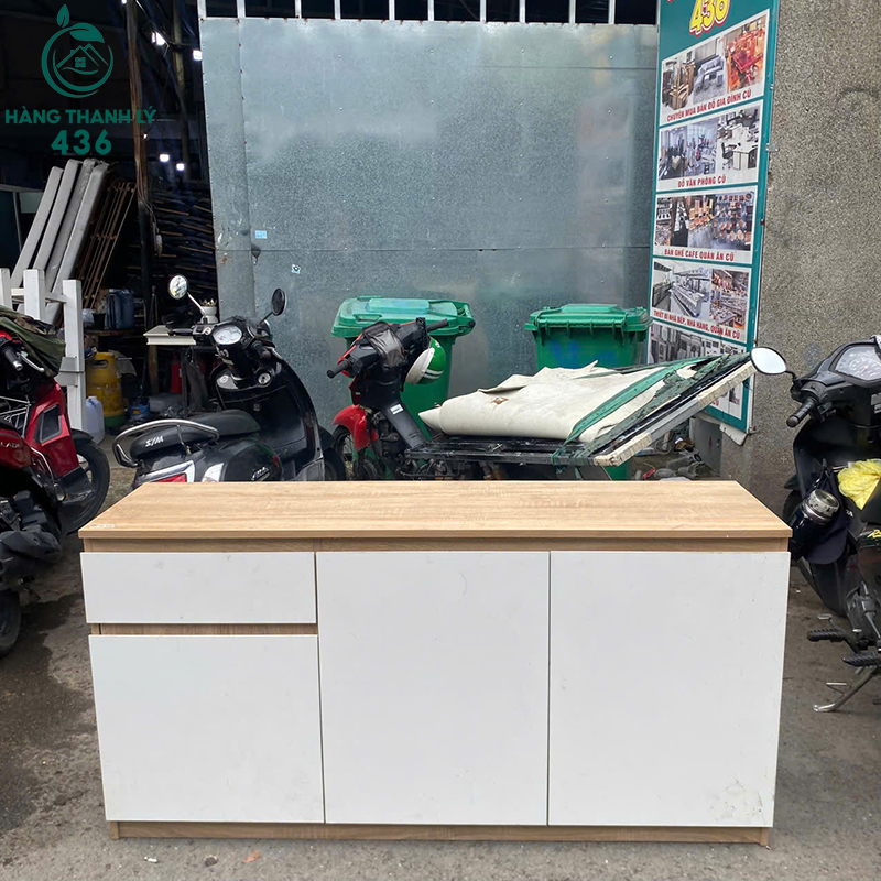 tu-ho-so-cu-1m5-mau-trang-phoi-van-go-2 Tủ Hồ Sơ Cũ 1m5 Màu Trắng Phối Vân Gỗ