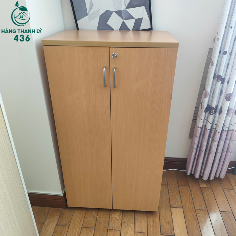 Tủ Hồ Sơ Cũ 2 Cánh Gỗ Màu Vàng 66cm 4 tu ho so cu 2 canh go mau vang 1