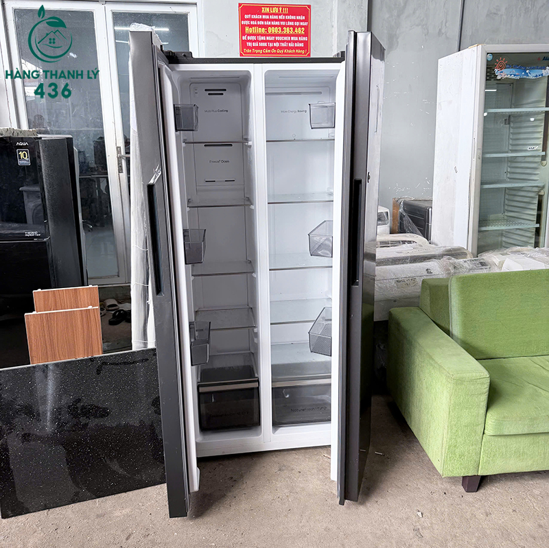 Tủ Lạnh Casper Cũ Side By Side 458L Dung Tích Lớn 6 tu lanh aqua side by side cu 2 canh dung tich lon 1