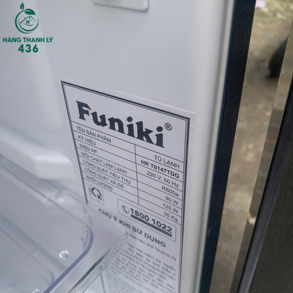 tu lanh funiki cu 2 canh mau den 2