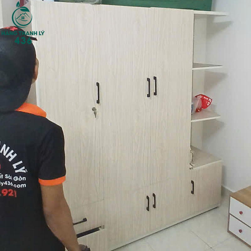 Tủ Quần Áo Nhựa Cũ 3 Cánh Màu Trắng Vân Gỗ 2 tu quan ao nhua cu 3 canh mau trang van go